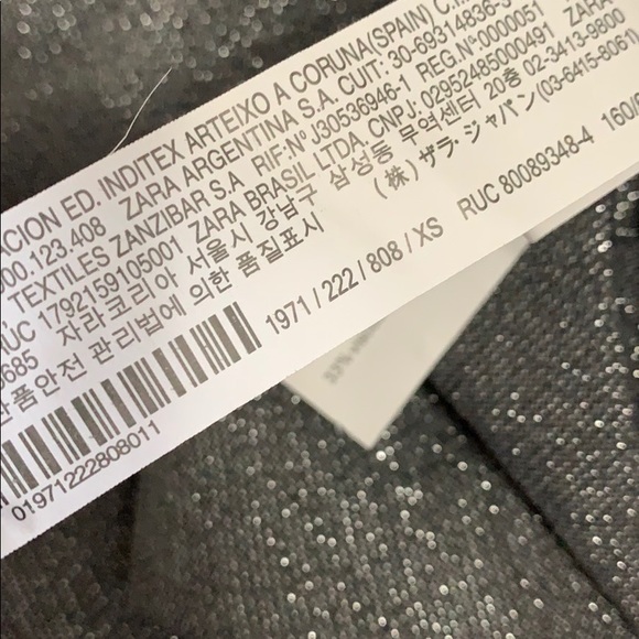 Zara Skirt Pants Gray Silver XS - Picture 7 of 7